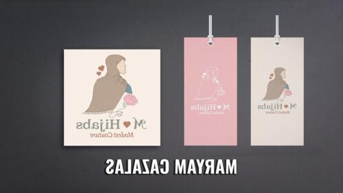 Maryam Cazalas's logo for M-Hijabs, Modest Couture